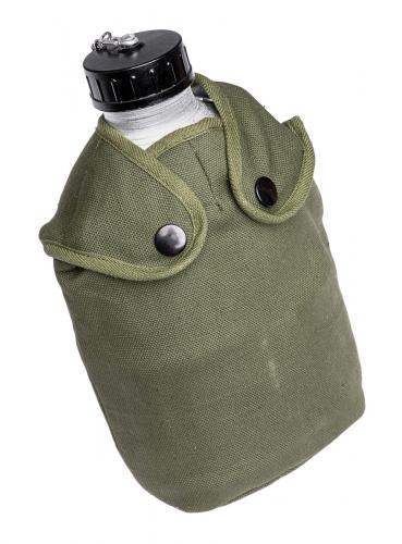 French M47 Canteen with Cup and Pouch, Surplus, New