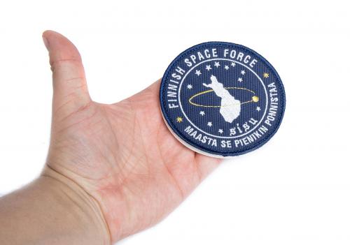 Särmä Finnish Space Force Morale Patch, 90 mm. Diameter 90 mm / ~3.5".