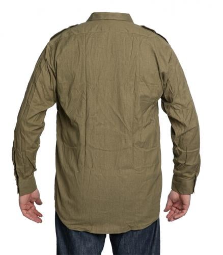Romanian Service Shirt, Olive Drab, Surplus.