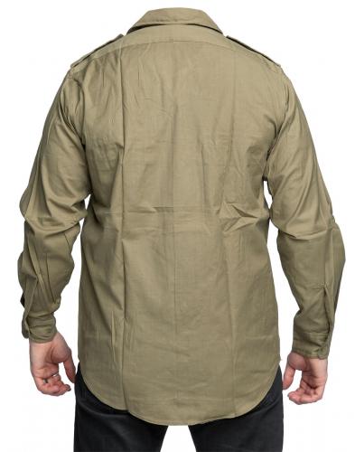Romanian Service Shirt, with Open Collar, Olive Drab, Surplus.