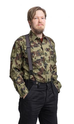 Romanian Field Shirt, Mozaic Camo, Surplus. 