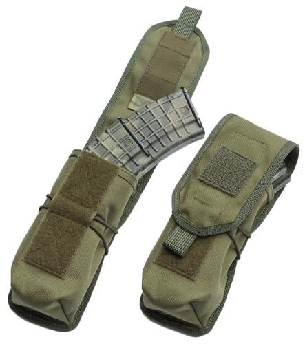 Särmä TST RK Magazine / Multipurpose Pouch. As an AK double mag pouch. Note the shock cord added around the pouch.