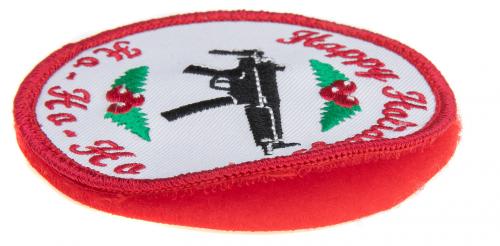 Särmä Happy Holidays Morale Patch. HO-HO-HO. It has a machine gun.