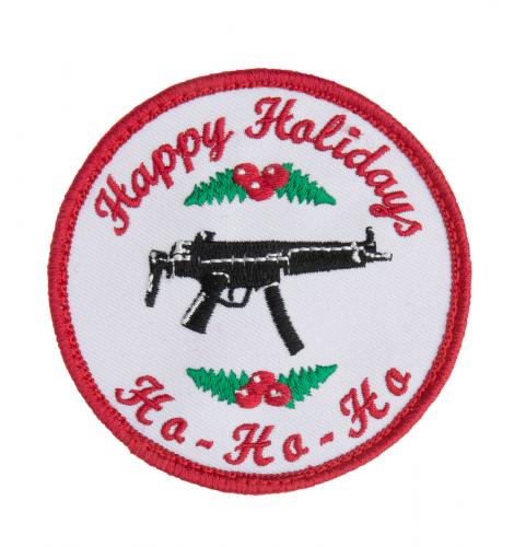 Särmä Happy Holidays Morale Patch. HO-HO-HO. It has a machine gun.