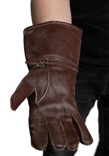 Belgian Motorcycle Gloves, Leather, Surplus. 