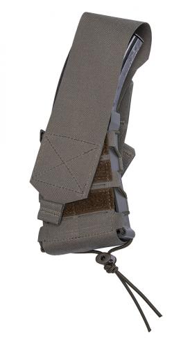 Särmä TST Rifle Magazine Pouch. The flap is held in place with Velcro, so you can adjust the height and angle freely. This way you can use magazines of different shapes and sizes.