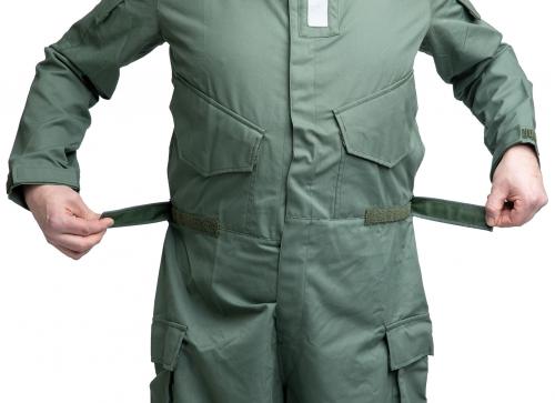 Dutch NBC Coverall, Sage Green, Surplus. Waist adjustment tabs.