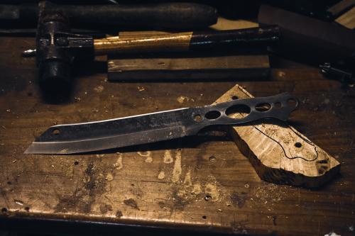 Terävä Skrama 200 Bare Tang, Carbon Steel.