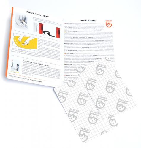 Gear Aid Tenacious Tape Flex Patches, Clear.
