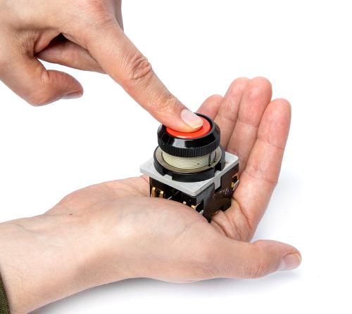 Soviet big missile button switch, surplus.