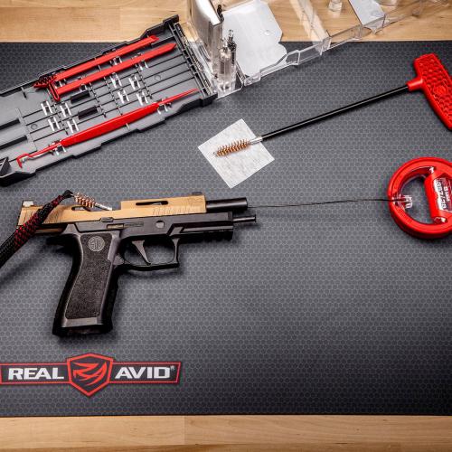 Real Avid Bore Boss, Compact Bore Cleaning System, 9 mm Carbine.
