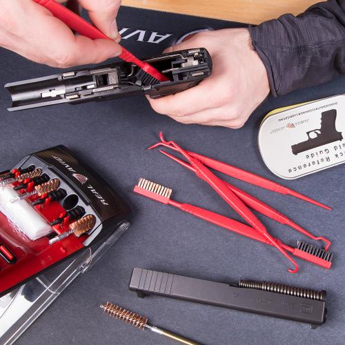 Real Avid, Accu-Grip Picks And Brushes, gun cleaning set.