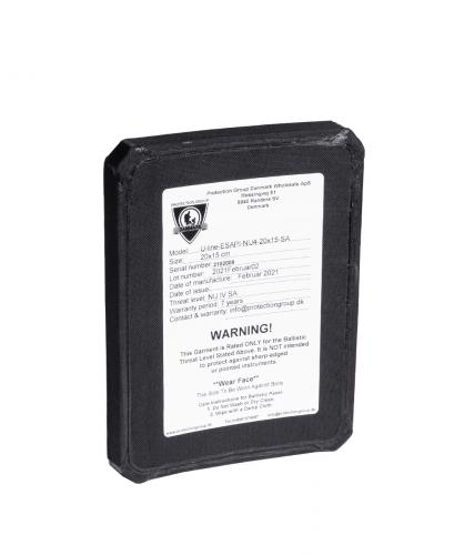 PGD U-line ESAPI Ballistic Side Plate, NIJ IV Stand Alone.