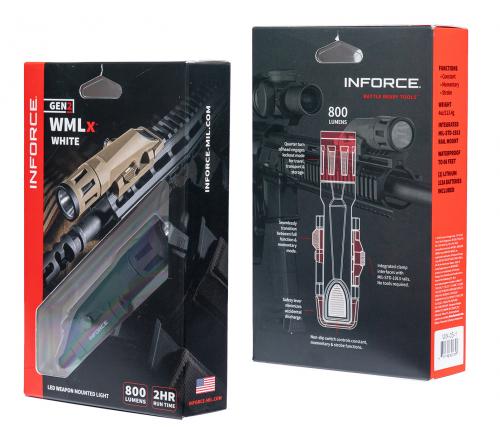 Inforce WMLx Weaponlight, 800 lm.