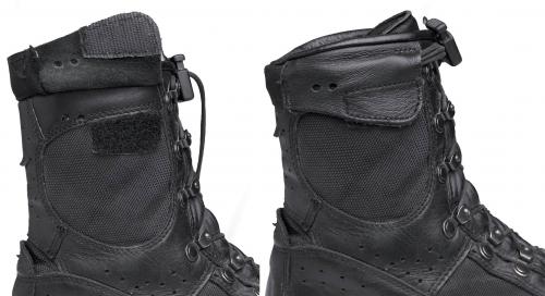 BW Flyer's Combat Boots, Surplus. Leather hiding place for laces.