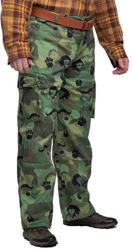 Beninese Anti-Poaching Cargo Pants, Surplus. Unique camo pattern is designed for the Beninese park rangers.