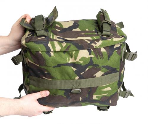 Romanian Combat Rucksack with Daypack, DPM, Unissued. Included is a compact daypack.