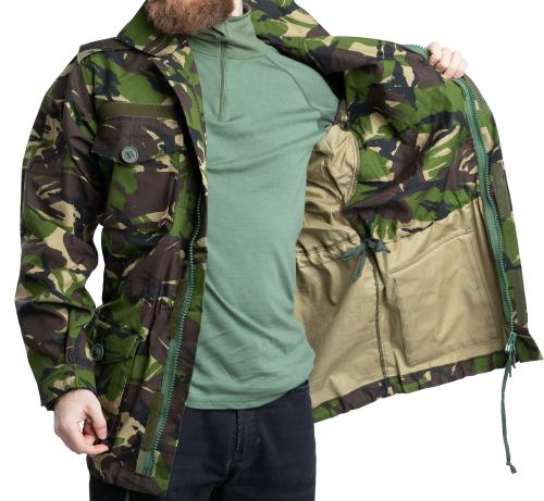 Romanian Field Jacket, DPM, Surplus, Unissued. Windproof fabric, doubled at the chest for good measure.