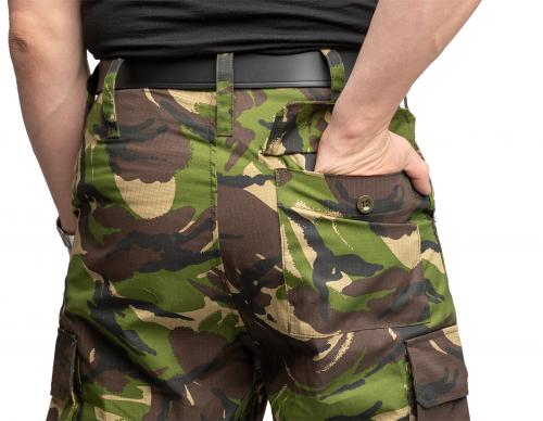 Romanian Cargo Pants, DPM, Surplus, Unissued. One buttoned back pocket.
