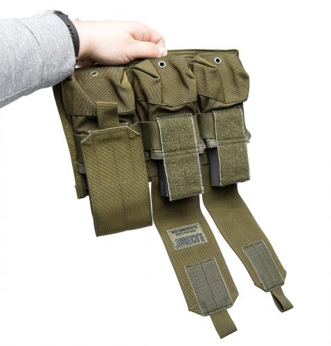 Blackhawk M4/M16 Triple Mag Pouch, Green, Surplus. 