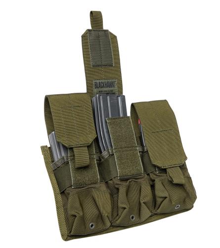 Blackhawk M4/M16 Triple Mag Pouch, Green, Surplus.