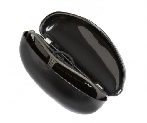 Swiss Suvasol Sun Glasses, with Case, Surplus. A black hard plastic case is included.