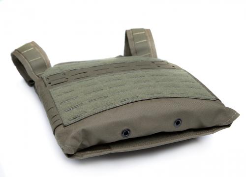 Arbor Arms Minuteman Plate Carrier w. 4" Velcro elastic cummerbund. The bottom of the front panel has grommets for hanging a TQ