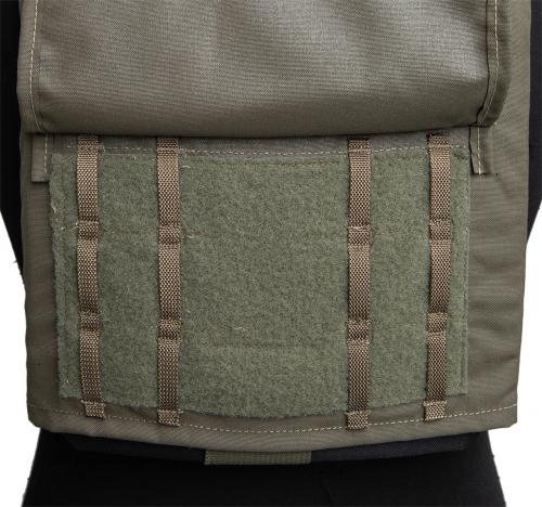 Arbor Arms Minuteman Plate Carrier w. 4" Velcro elastic cummerbund. Quick cummerbund rear mounting with 2 positions for hot and cold weather clothing