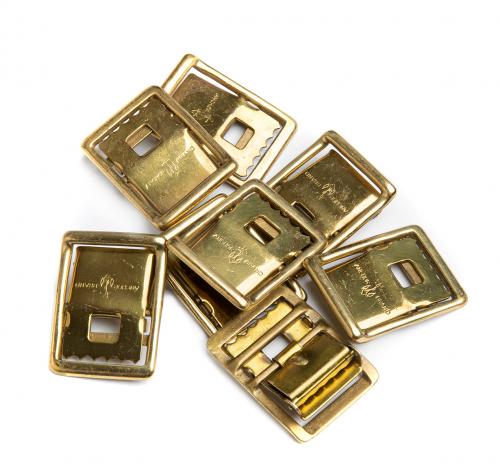 US Brass Belt Buckle, 1-inch, Surplus.