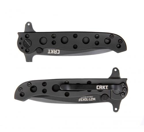 CRKT M21-10KSF Folding Knife. The knife comes with a two-position clip, allowing you to change the carrying style.