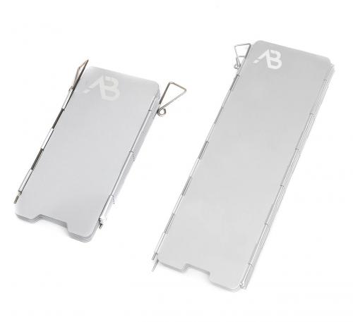 AB Field Stove Foldable Windshield, Aluminum.