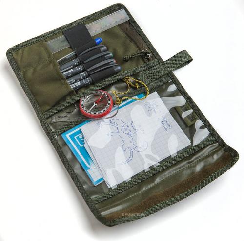 Särmä TST Map Pouch. The inside features compartments and attachment points for all kinds of little trinkets.