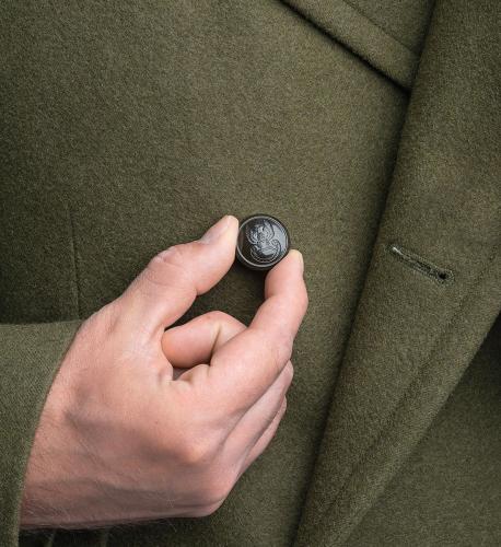 Polish Greatcoat, Green, Surplus, Unissued. Cool coat of arms buttons.