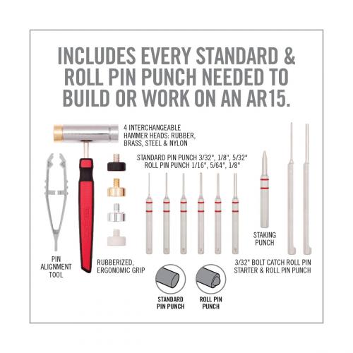 Real Avid Accu-Punch, Hammer & AR15 Pin Punch Set.