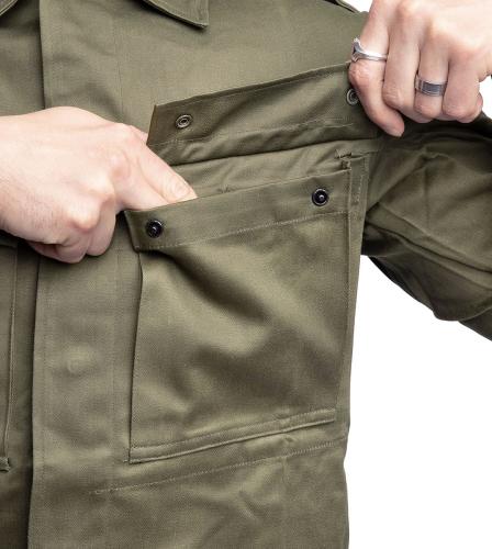 Dutch KL Field Shirt, Cotton Sateen, Surplus.