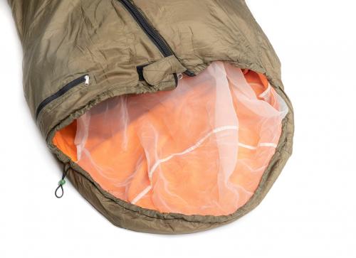 Czech Summer Sleeping Bag, Surplus. A mosquito net is a must for summer bags.