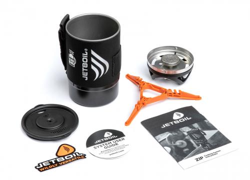 Jetboil Zip Cooking System Camping Stove, Carbon. A camping stove this simple doesn't have many components.