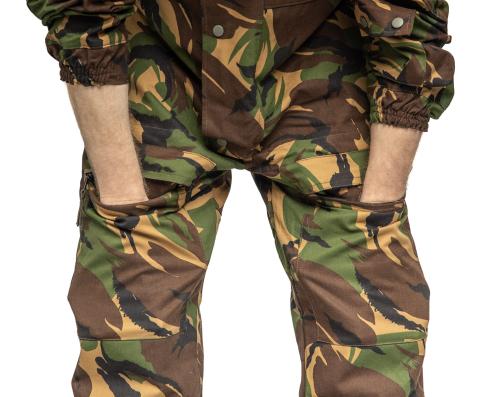 Dutch Tanker Coverall, DPM, Surplus. Front leg pockets as usual on military coveralls.