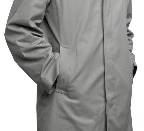 French Rainproof Trench Coat, Surplus. Ordinary front pockets.