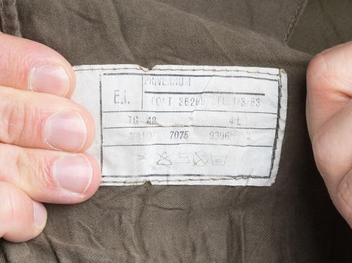 Italian Mod. 75 "Roma" Field Jacket, Olive Green, Surplus. The size tags were occasionally legible.