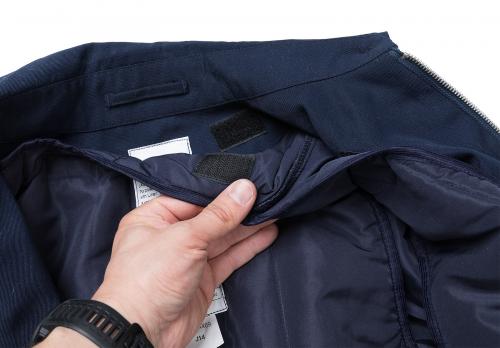 British RAF Bomber Jacket w. Liner, Dark Blue, Surplus. The insulating liner is easily removable.