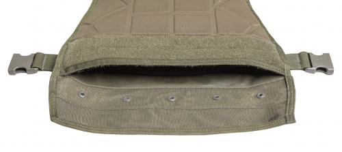 Blackhawk Heli Vest Plate Carrier, Green, Surplus. Simple closure and water drainage grommets.