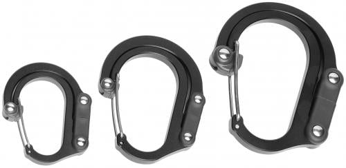 HeroClip Carabiner. The package contains one Heroclip. There are several sizes available. Choose the clip based on your hanging needs.