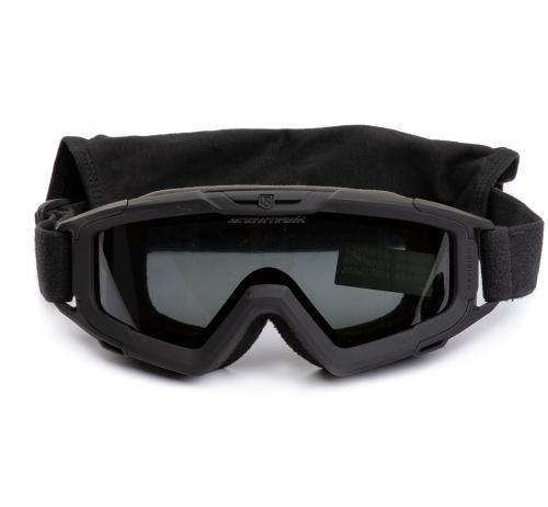 Revision SnowHawk Ballistic Goggles, Deluxe Kit with Aclima Balaclava. 