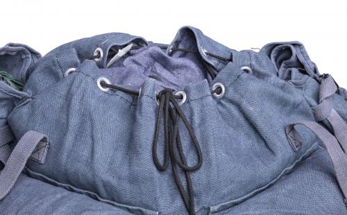 Italian Air Force Rucksack, Blue, Surplus. The drawstring is missing but it is easy to make from a suitable string.