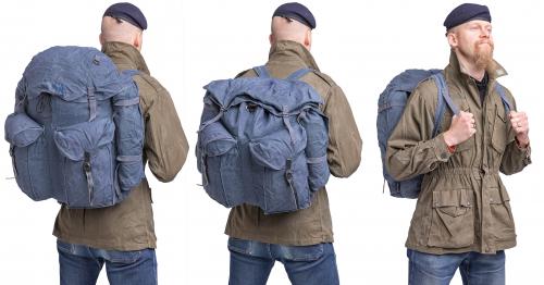 Italian Air Force Rucksack, Blue, Surplus.