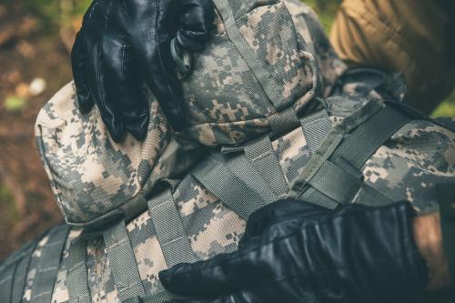 US MOLLE II Rucksack with Frame and Sustainment Pouches, UCP, Surplus.