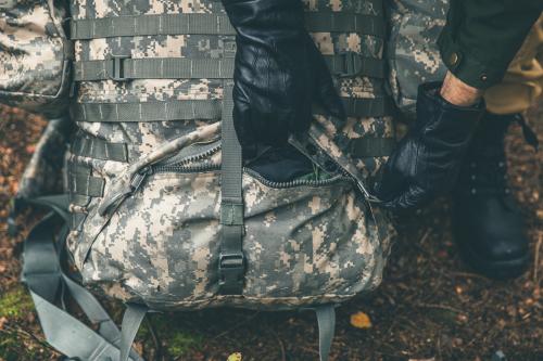 US MOLLE II Rucksack with Frame and Sustainment Pouches, UCP, Surplus.