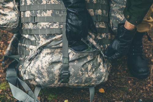 US MOLLE II Rucksack with Frame and Sustainment Pouches, UCP, Surplus. 