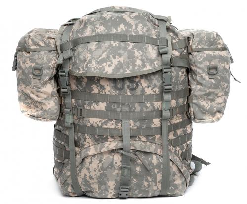 US MOLLE II Rucksack with Frame and Sustainment Pouches, UCP, Surplus. 